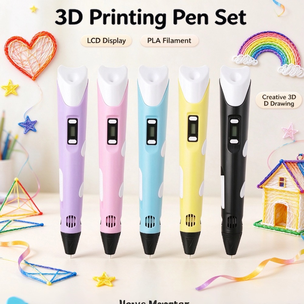 Pla Filament - 3D Printing Pen Kit LCD Display