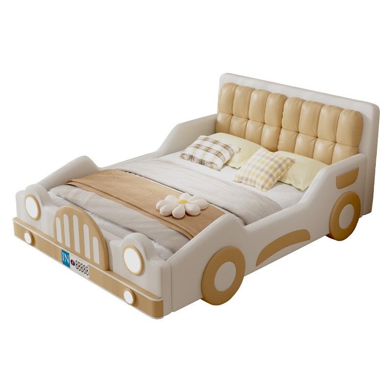 Carriage Bed - *Modern Creamy Style Kids Car Bed