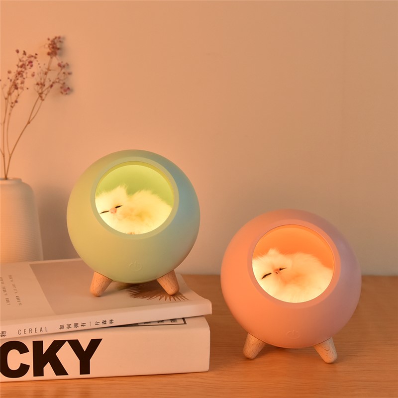 Cute Cat LED Lamp Night Light  - огляд і ціна Cr Touch