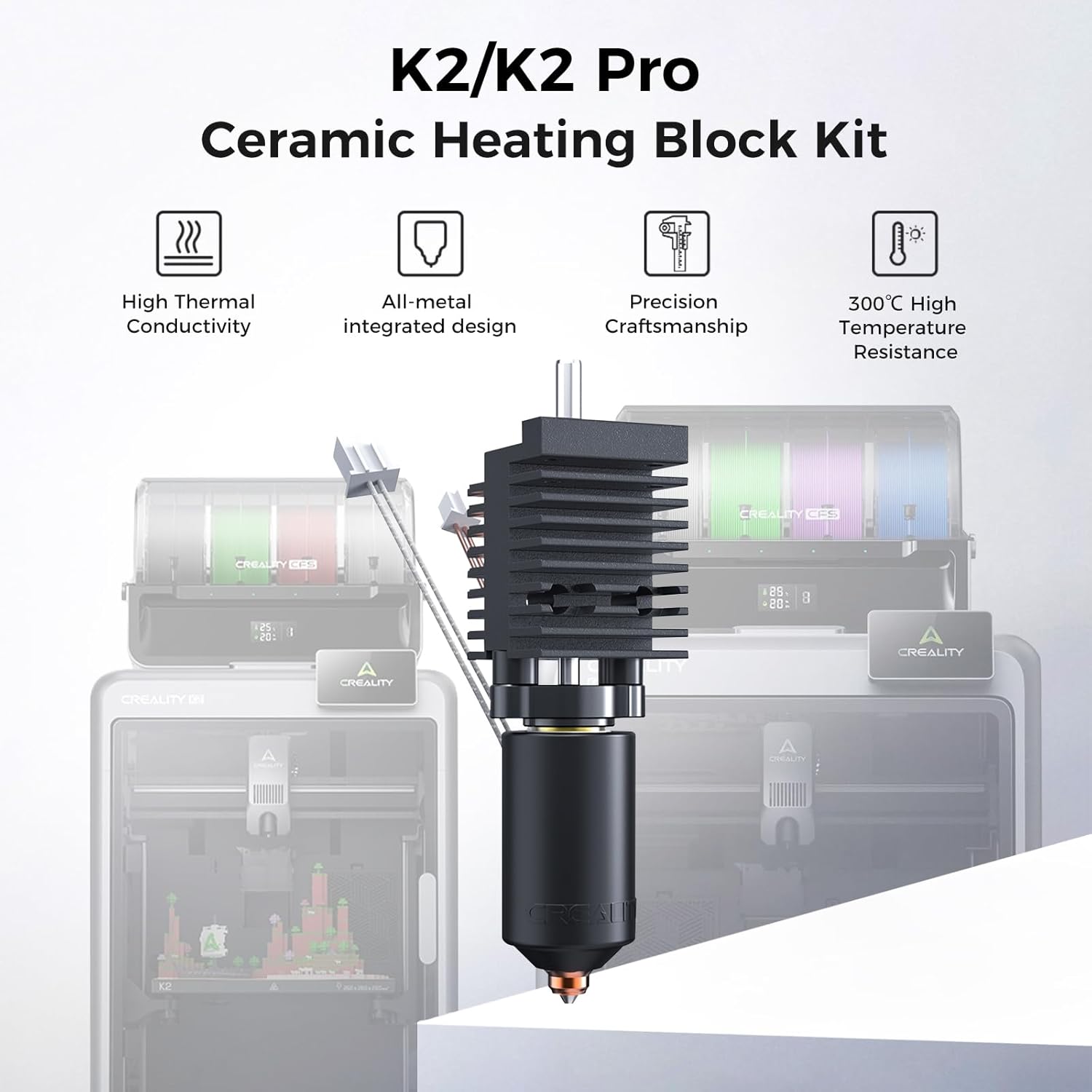 Creality Official K2 /K2 Pro C - огляд і ціна Hotend Assembly
