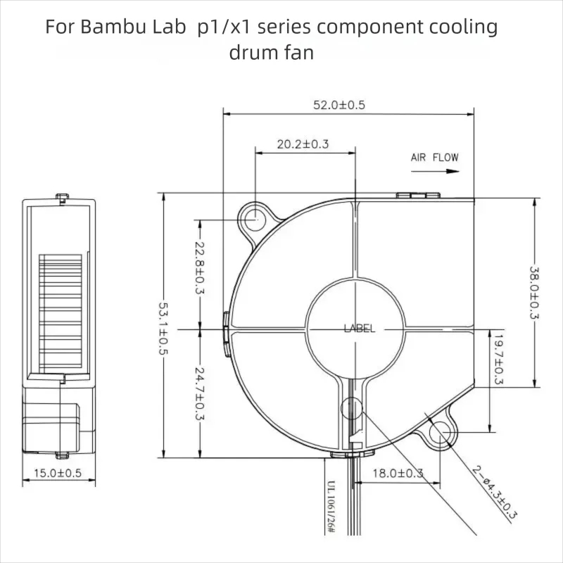 P1/X1 Series Front Housing Ass - огляд і ціна Hotend Assembly