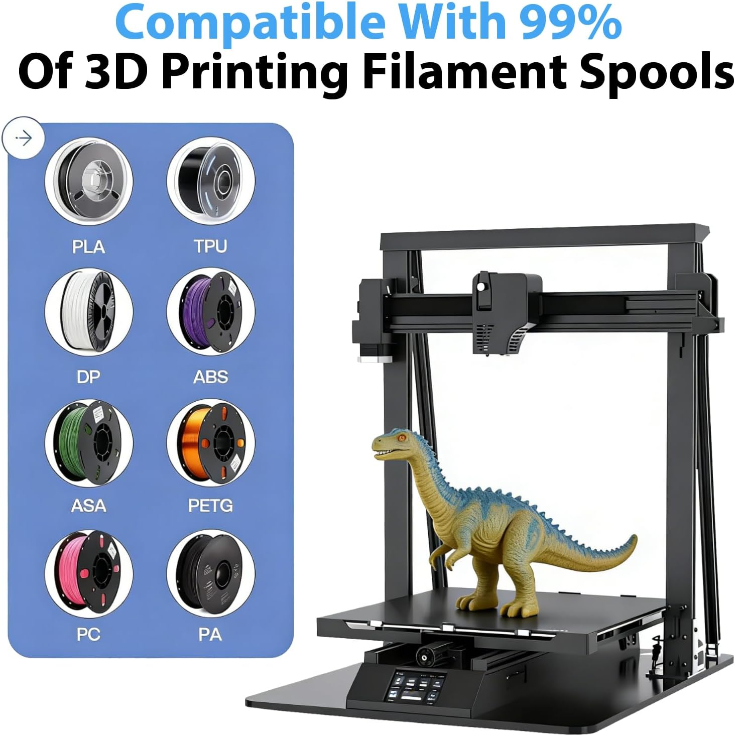 Upgraded 3D Printer Black Fila - огляд і ціна Pla Filament