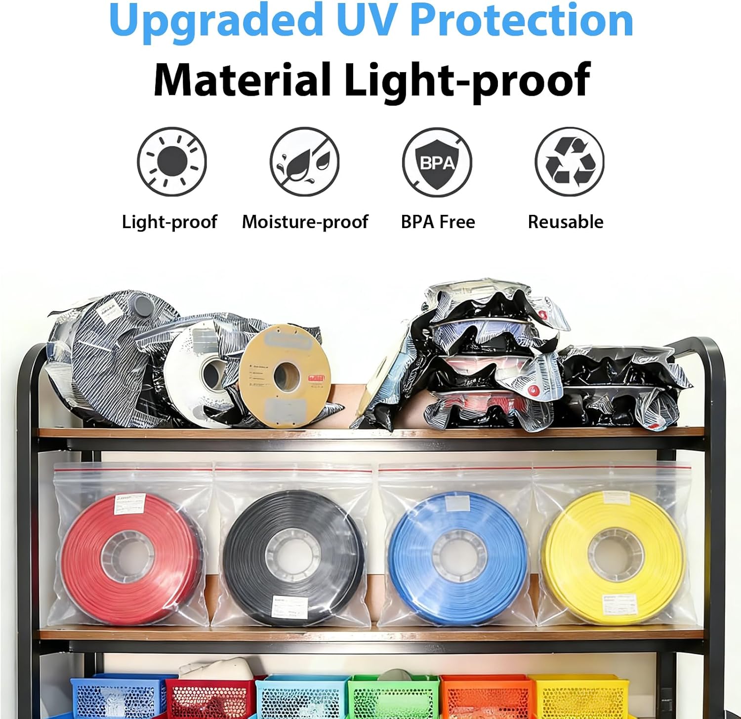 Upgraded 3D Printer Black Fila - огляд і ціна Pla Filament