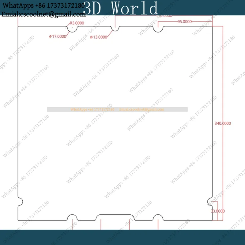 JS04 3D Printer Accessories Si - огляд і ціна 3D Printer Bed