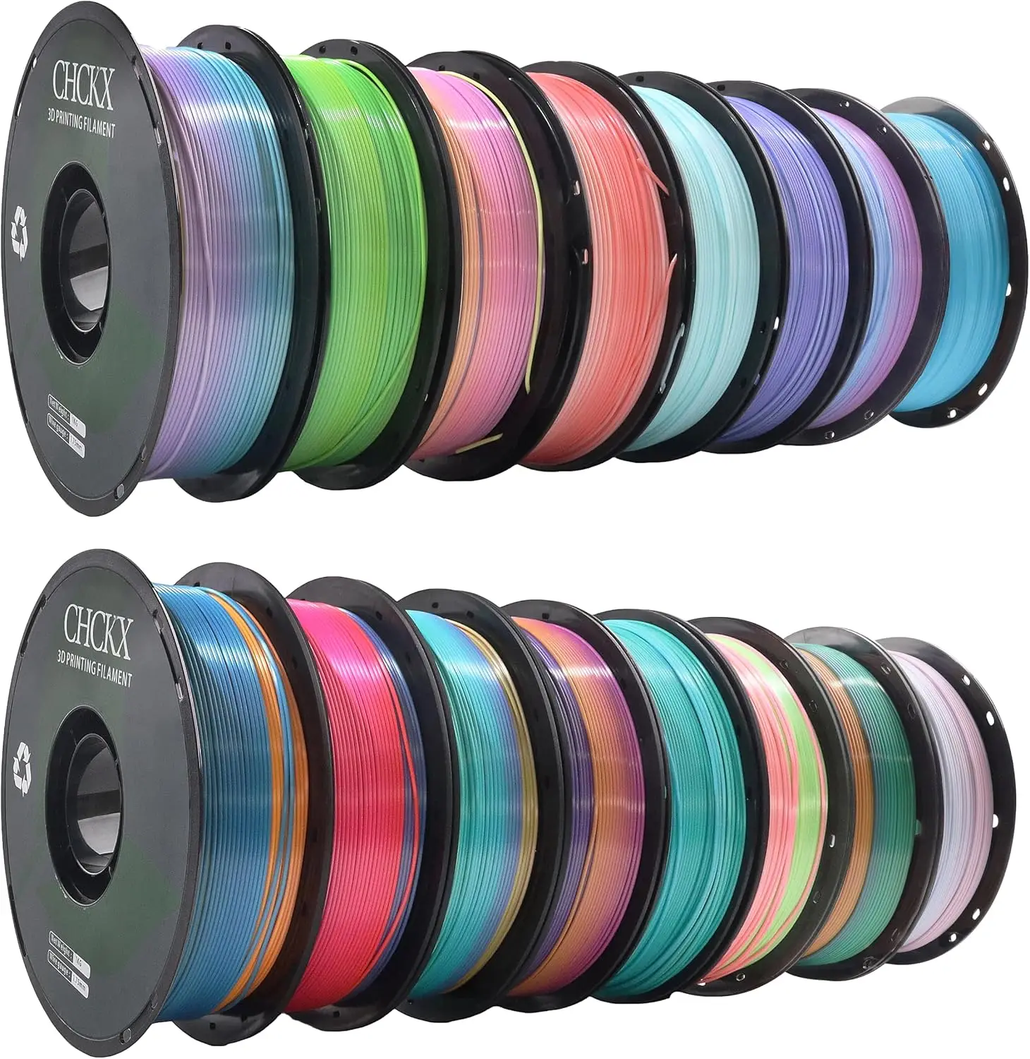 US Warehouse16 Pack Silk Rainb - огляд і ціна Pla Filament