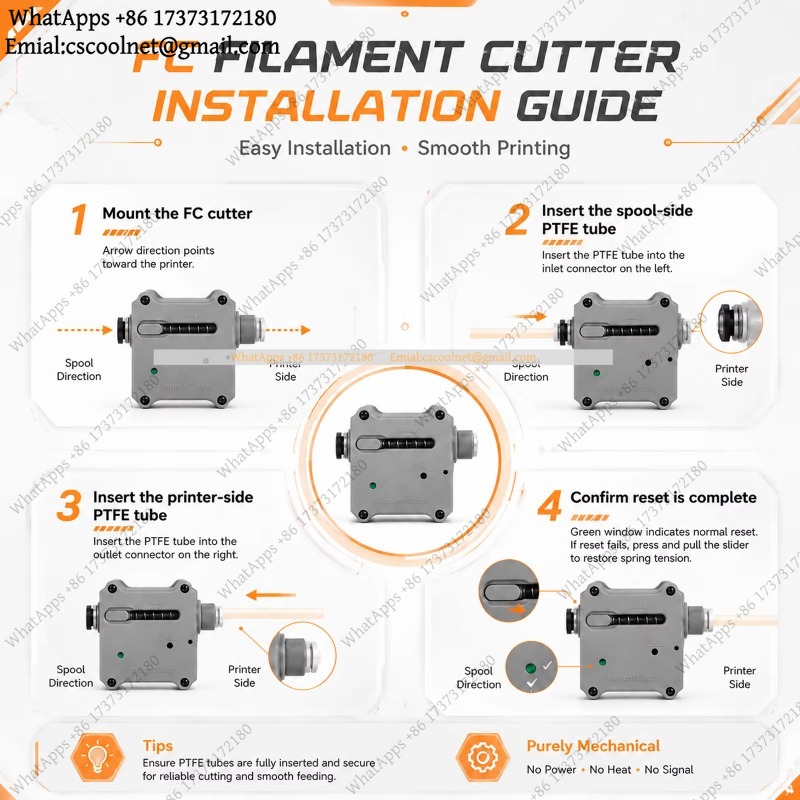 JS03 Automatic Filament Cutter - огляд і ціна Pla Filament