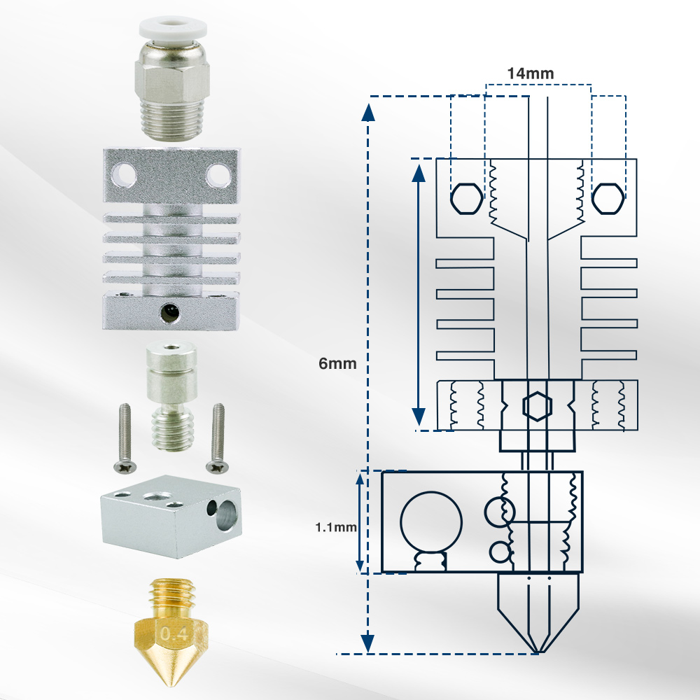 For Creality Ender 3 CR-10 CR- - огляд і ціна Direct Drive Extruder