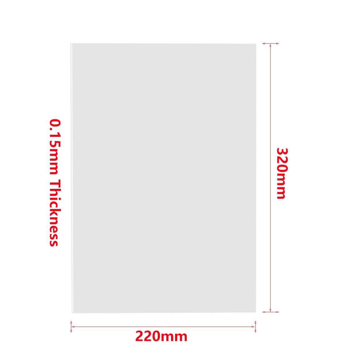 FEP Film 320 X 220 X 0.15mm fo - огляд і ціна Fep Film